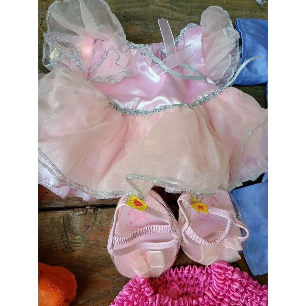 Build A Bear Outfits Shoes Lot Puss In Boots Skirt Shorts Ballerina Pajamas